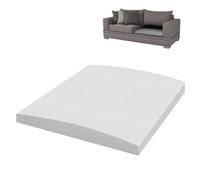 Brigtviee Reparación De Hundimiento De Asiento de Muebles, Soporte de Cojín de Sofá de Espuma de Alta Densidad de Curva para Asientos Caído, Almohadilla de Apoyo, Blanco, 60x60x5cm, 1 Piezas