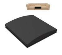 Brigtviee Reparación De Hundimiento De Asiento de Muebles, Soporte de Cojín de Sofá de Espuma de Alta Densidad de Curva para Asientos Caído, Almohadilla de Apoyo, Negro, 50x50x5cm, 1 Piezas