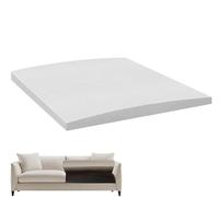 Brigtviee Soporte para Cojín de Sofá, Espuma de Alta Densidad, Reparación De Hundimiento De Cojines de Sofá Curva, Soporte de Sofá para Asiento Caído, Blanco, 3 Piezas, 50x50x5cm
