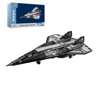 Brihappen Juego de bloques de construcción SR-72 Fighter Jet para adultos
