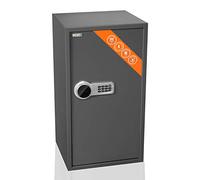 Brihard Business XXL Caja fuerte negocio electrónica LCD 73x40x36 cm - Extra grande caja de seguridad electrónica para oficina - 2 x Estante ajustable