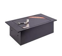 Brihard Caja fuerte de suelo con cerradura de llave de piso - 39x21x13cm caja fuerte con llave - Caja fuerte de seguridad del hogar - Caja fuerte oculta