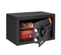 Brihard Home Mini Caja Fuerte Electrónica 20x31x20cm, de 11L para Dinero y Joyas, Compacta con Teclado Digital y Pantalla LED para el Hogar