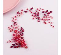 Brihasory Accesorios para el cabello de boda para novias, diadema hecha a mano con diamantes de imitación de cristal, piezas de cabello de Mardi Gras para mujeres y niñas, regalos de dama de honor,