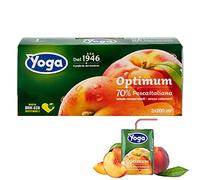 BRIK HOTEL - 8 paquetes de zumo de fruta para yoga Optimum, pesca italiana, 3 x 200 ml