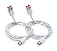 Briking 2 cables de carga para Xiaomi Redmi Note 17 15 15T 14 14T 13 13T 12 Ultra Pro 5G A3 14 C 15C, POCO F8 F7 M7 X7 C85, cable de carga rápida Turbo 67 W/90 W, USB-A a USB-C (1 m x 2)