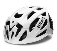 Briko Blaze Helmet, Adultos Unisex, Blanco Brillante, L
