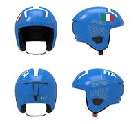 Briko Casco Helmet, Adultos Unisex, Shiny CIENCE Blue-White, L