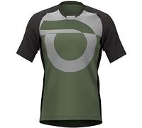 Briko Fierce MTB Jersey Maillot Ciclismo Hombre, Green Grey, XXL