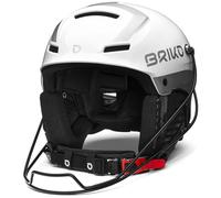 Briko Helmet, Adultos Unisex, Blanco Brillante y Plateado, 62