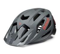Briko Sismic Casco Ciclismo, Adultos Unisex, Matt Dark Grey Black Red, Medium