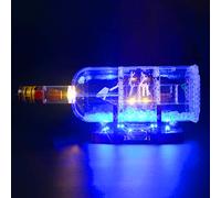 BRIKSMAX Kit de Iluminación Led para Barco En Botella-Compatible con Ladrillos de Construcción Lego Modelo 21313, Juego de Legos no Incluido…