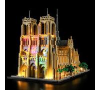 BRIKSMAX Kit de iluminación LED para LEGO Architecture Notre Dame de París - Compatible con Lego 21061 Building Blocks Model- No incluir el conjunto de Lego