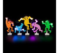 BRIKSMAX Kit de iluminación LED para Lego Art Keith Haring: Figuras Danzantes - Compatible con Lego 31216 Building Blocks Model- No incluir el Conjunto de Lego