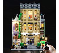 BRIKSMAX Kit de iluminación LED para Lego Creator Expert Estación de policía - Compatible con Lego 10278 Bloques de construcción Modelo- No incluye el conjunto Lego (versión del mando a distancia)