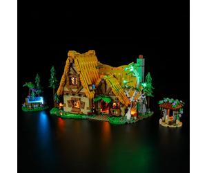 BRIKSMAX Kit de iluminación LED para Lego Disney Cabaña de Blancanieves y los Siete Enanitos - Compatible con Lego 43242 Building Blocks Model- No incluir el Conjunto de Lego