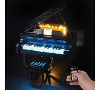 BRIKSMAX Kit de Iluminación Led para Lego Grand Piano,Compatible con Ladrillos de Construcción Lego Modelo 21323, Juego de Legos no Incluido (Versión de Control Remoto)
