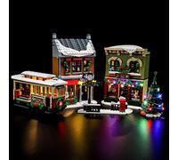 BRIKSMAX Kit de iluminación LED para Lego Icons Calle Principal en Navidad - Compatible con Lego 10308 Building Blocks Model- No incluir el Conjunto de Lego