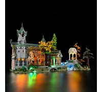BRIKSMAX Kit de iluminación LED para Lego Icons EL SEÑOR DE LOS Anillos: RIVENDEL - Compatible con Lego 10316 Building Blocks Model- No incluir el Conjunto de Lego