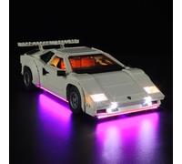 BRIKSMAX Kit de iluminación LED para Lego Icons Lamborghini Countach 5000 Quattrovalvole - Compatible con Lego 10337 Building Blocks Model- No incluir el Conjunto de Lego