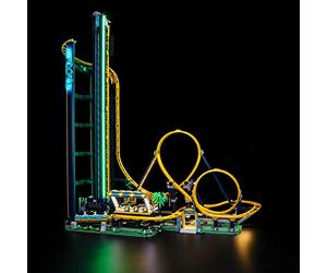 BRIKSMAX Kit de iluminación LED para Lego Icons Montaña Rusa con Rizos - Compatible con Lego 10303 Building Blocks Model- No incluir el Conjunto de Lego