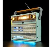 BRIKSMAX Kit de iluminación LED para Lego Icons Radio Retro - Compatible con Lego 10334 Building Blocks Model- No incluir el Conjunto de Lego