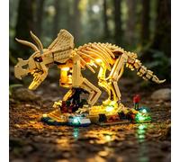 BRIKSMAX Kit de iluminación LED para Lego Jurassic World Fósiles de Dinosaurio: Triceratops - Compatible con 77985 Building Blocks Model- No incluir el Conjunto de Lego