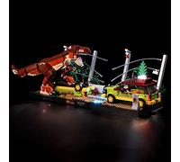 BRIKSMAX Kit de iluminación LED para Lego Jurassic World Fuga del T. Rex - Compatible con Lego 76956 Building Blocks Model- No incluir el Conjunto de Lego