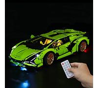 BRIKSMAX Kit de Iluminación Led para Lego Lamborghini Sián FKP 37 (con Control Remoto)