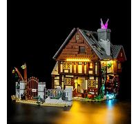 BRIKSMAX Kit de iluminación LED para Lego ldeas Disney El Retorno de Las Brujas: Cabaña de Las Hermanas Sanderson - Compatible con Lego 21341 Building Blocks Model- No incluir el Conjunto de Lego