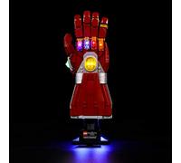 BRIKSMAX Kit de iluminación LED para Lego Marvel Nanoguantelete - Compatible con Lego 76223 Building Blocks Model- No incluir el Conjunto de Lego