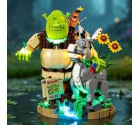 BRIKSMAX Kit de iluminación LED para Lego/Shrek, Asno y Gato con Botas - Compatible con 72423 Building Blocks Model- No incluir el Conjunto de Lego