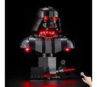 BRIKSMAX Kit de iluminación LED para Lego Star Wars Busto de Darth Vader(Versión táctil) - Compatible con 75439 Building Blocks Model- No incluir el Conjunto de Lego