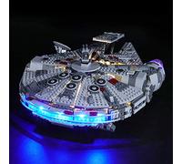 BRIKSMAX Kit de Iluminación Led para Lego Star Wars Halcón Milenario,Compatible con Ladrillos de Construcción Lego Modelo 75257, Juego de Legos no Incluido…
