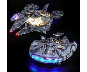 BRIKSMAX Kit de Iluminación Led para Lego Star Wars Halcón Milenario,Compatible con Ladrillos de Construcción Lego Modelo 75257, Juego de Legos no Incluido…