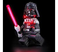 BRIKSMAX Kit de iluminación LED para Lego Star Wars Minifigura Gigante de Darth Vader - Compatible con 75461 Building Blocks Model- No incluir el Conjunto de Lego