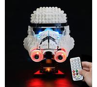 BRIKSMAX Kit de iluminación LED para Lego Star Wars Stormtrooper Helmet - Compatible con Lego 75276 Building Blocks Model- No incluir el Conjunto de Lego