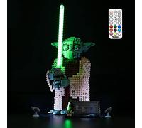BRIKSMAX Kit de iluminación LED para Lego Star Wars Yoda - Compatible con Lego 75255 Building Blocks Model- No incluir el Conjunto de Lego (Remote-Control Version)…