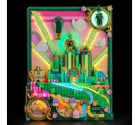 BRIKSMAX Kit de luces 2.0 compatible con Lego Wicked Emerald City Wall Art 75685, kits de iluminación LED (solo accesorios), tecnología de ocultación de cables para exhibición, regalos y