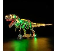 BRIKSMAX Kit de luces 2.0 para fósiles de Lego-Dinosaurios: Tyrannosaurus rex - Innovadora iluminación LED compatible con Jurassic World 76968 - Juego de LEGO no incluido