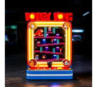 BRIKSMAX Kit de luces compatible con LEGO Donkey Kong Arcade 72051, NO LEGO | Super Mario 72051 - Iluminación inspirada en la película - Experiencia de exhibición inmersiva - Perfecto para fans y