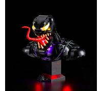 BRIKSMAX Kit de luz 2.0 compatible con juegos de construcción Lego Marvel Venom Bust 76356, kits de iluminación LED originales (solo accesorios) para exhibición, regalos y coleccionistas