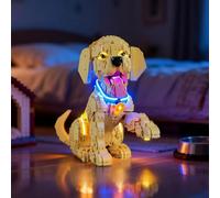 BRIKSMAX Kit de luz 2.0 compatible con LEGO Icons Golden Retriever Puppy 11384 Building Sets - Kits de iluminación LED originales (solo accesorios) para exhibición, regalos y coleccionistas