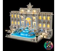 BRIKSMAX Trevi Fountain Lighting Kit Lego21062 Versión con mando a distancia - Iluminación LED innovadora compatible con arquitectura Lego - Kit de Lego no incluido