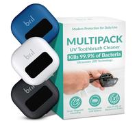 Bril Desinfectante UV-C para cepillos de dientes, limpiador portátil, funda de viaje, soporte magnético y estuche recargable para cualquier tamaño