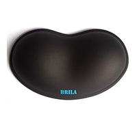 BRILA Reposamuñecas ergonómico de silicona para ratón, gel de sílice de refrigeración de piel sintética para el trabajo de oficina y computadora portátil juegos