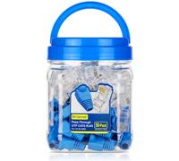 Brileine Paquete de 50 conectores RJ45 de paso Cat6 con botas de alivio de | Conector RJ45 Cat6, 8P8C Modular Ethernet UTP Cable de red extremo con chapado en oro para Cat6 Cat5e