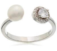 Brilio Silver Anillo Beautiful Silver Ring with Real Pearl and zircons RI062W - Circuit: 58 mm sBS2360-58 Marca