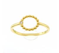 Brilio Silver Anillo Modern Gold-Plated Ring with Clear Zircon RI009Y - Circuit: 56 mm sBS1213-56 Marca