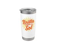 Brilla Como El Sol Milargo Musical Vaso térmico de acero inoxidable de doble pared